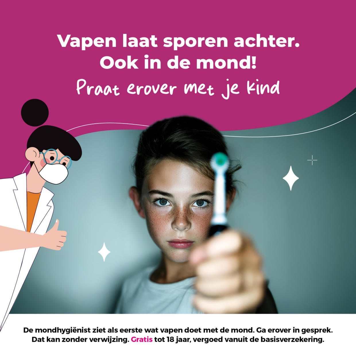 NVM Vapen social square Paars